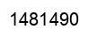 Number 1481490 black image