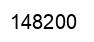 Number 148200 black image