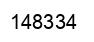 Number 148334 black image