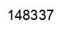 Number 148337 black image