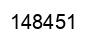 Number 148451 black image