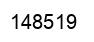 Number 148519 black image