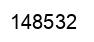 Number 148532 black image