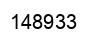 Number 148933 black image