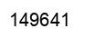 Number 149641 black image