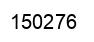 Number 150276 black image