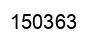 Number 150363 black image