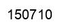 Number 150710 black image