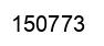 Number 150773 black image