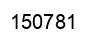 Number 150781 black image