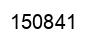 Number 150841 black image