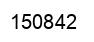 Number 150842 black image