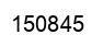 Number 150845 black image