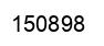 Número 150898 imagen negro