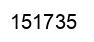 Number 151735 black image