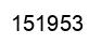 Number 151953 black image