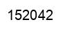 Number 152042 black image