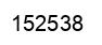 Number 152538 black image