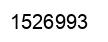 Number 1526993 black image