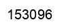 Number 153096 black image
