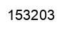 Number 153203 black image