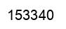 Número 153340 imagen negro