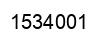Number 1534001 black image