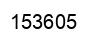 Number 153605 black image