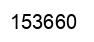 Number 153660 black image