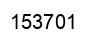 Number 153701 black image