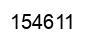 Number 154611 black image
