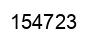 Number 154723 black image