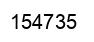 Number 154735 black image
