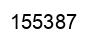 Number 155387 black image