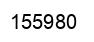 Número 155980 imagen negro