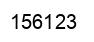 Number 156123 black image