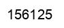 Number 156125 black image