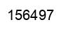 Number 156497 black image