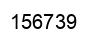 Number 156739 black image