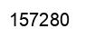 Number 157280 black image