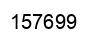 Number 157699 black image