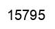 Number 15795 black image