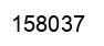 Number 158037 black image