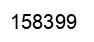 Number 158399 black image