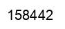 Number 158442 black image