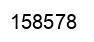 Number 158578 black image