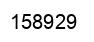Number 158929 black image