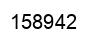 Number 158942 black image