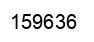 Number 159636 black image