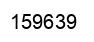 Number 159639 black image